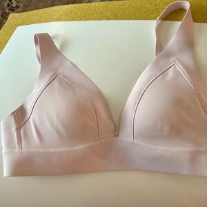 Athleta Pink Wireless Bra with Seamless Design